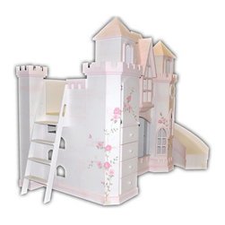 Castle Bed w/ Slide & Built-In Dresser - Products