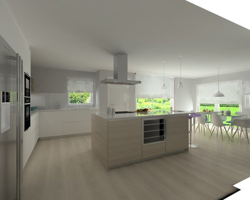 Madrid/cocina santos/modelo line l/encimera silestone Cocina santos sillas