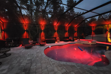 RGBW Pool enclosure lighting