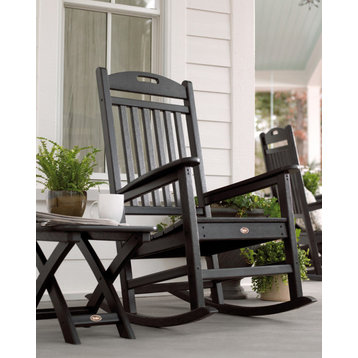 Trex Outdoor Furniture Yacht Club Rocking Chair, Charcoal Black