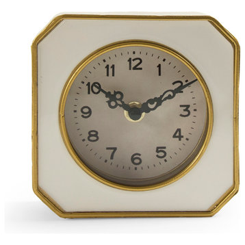White and Gold Clock