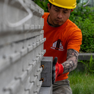 Soil Retention Wall for Toronto Home