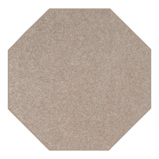 Galaxy Way Pet Friendly Area Rugs, Beige, 6' Octagon - Transitional ...