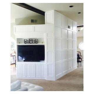 Entertainment Centers - Custom - Transitional - Family Room - Orange ...