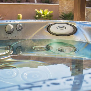 Jacuzzi, Pool, and Grill Backyard