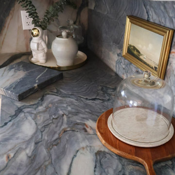 Diamond Fusion Quartzite Kitchen Project
