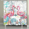 Flamingos Of The Sea Shower Curtain