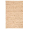 Jaipur Living Clifton Natural Solid Tan/White Area Rug, 8'x10'