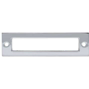 Top Knobs TK924 Hollin 3-3/4 Inch Center to Center Pull Backplate - Polished