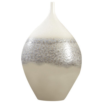 Cream Rises Vase, Wide, Large