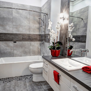 75 Beautiful Bathroom With White Cabinets And Laminate Countertops