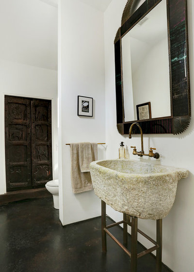 Southwestern Bathroom by gindesigns, llc