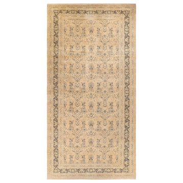 Mogul, One-of-a-Kind Hand-Knotted Runner Beige, 9'0"x18'10"