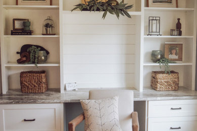 Inspiration for a home office remodel in Boston