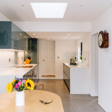 Side and rear extension with a courtyard