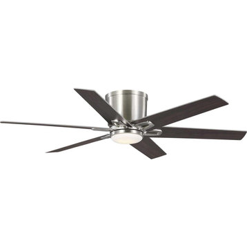 Bexar 1 Light 54 in. Indoor Ceiling Fan, Brushed Nickel