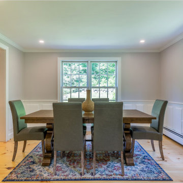 Wide Eastern White Pine Plank Floor - Dining