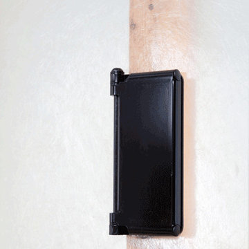 Hook folds away when not in use.