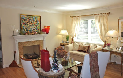 My Houzz: Cozy Combination of Antiques and Art