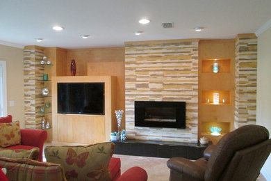 Living room - contemporary living room idea in Jacksonville