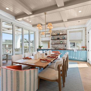 The Dining Room Extends Onto the Deck for Gatherings
