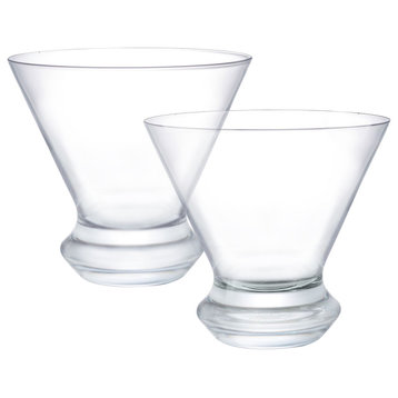Cosmos Crystal Martini Glasses 8.5 oz, Set of 2