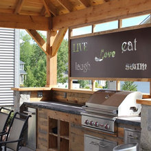 deck and BBQ grill