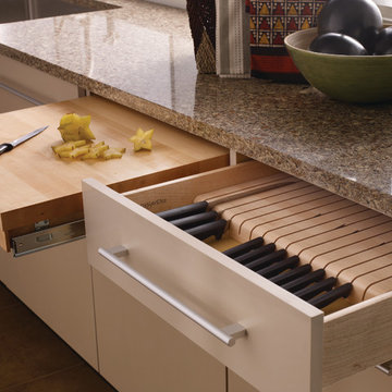 Cutting Board & Knife Block