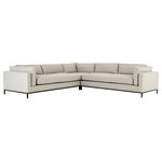 Four Hands - Grammercy 3-PieceSectional-Bennett Moon - Flexible style with luxurious comfort. Clean, simple lines and a black iron base keep everything casual and chic.