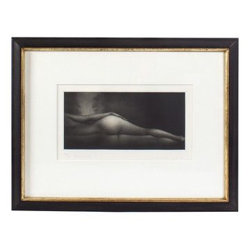 FRAMED MEZZOTINT ENGRAVING "BROUILLARD" BY MIKIO WATANABE