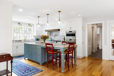 Transitional kitchen photo in Boston