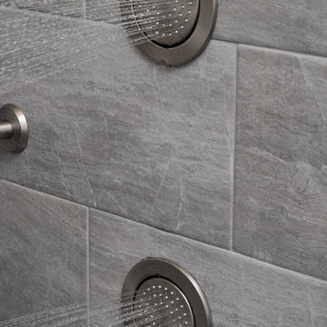 Key West Inspired Master Bathroom Design by Reico Kitchen & Bath