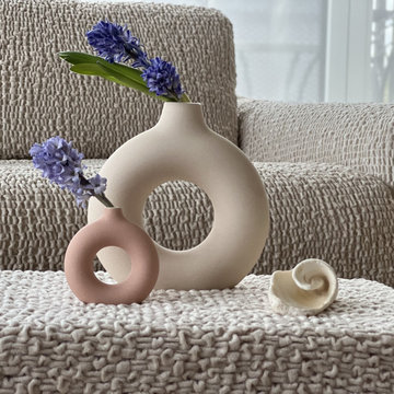 Ivory Sofa Slipcover | Microfibra Collection | Mamma Mia Covers