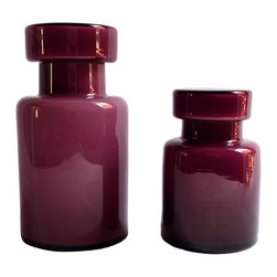 Mid Century Glass Jars - Vases