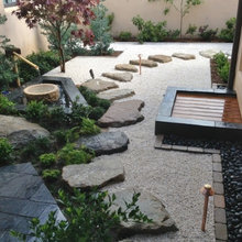 Japanese Garden On Slope
