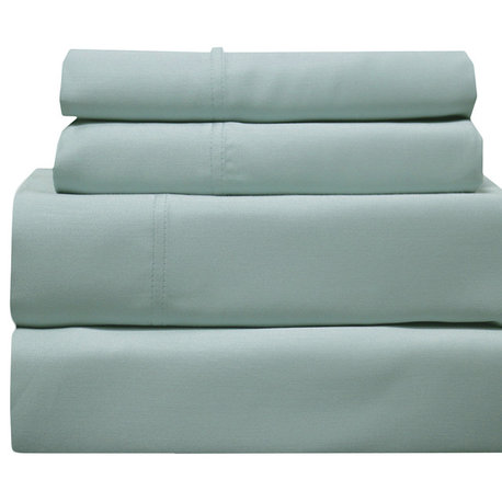 600 TC 100% Bamboo Viscose Soft Sheet Set, Sea, Split California King