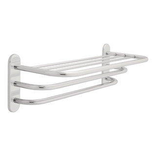 Hospitality Extensions 5-Tier Wall Mount Towel Rack Bath Hardware Accessory  in Brushed Nickel