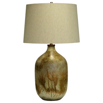 Chambers 1 Light Table Lamp, Handfinished Rustic Gold
