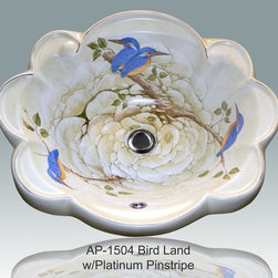 Hand Painted Drop-in Sinks by Atlantis Porcelain Art - Products