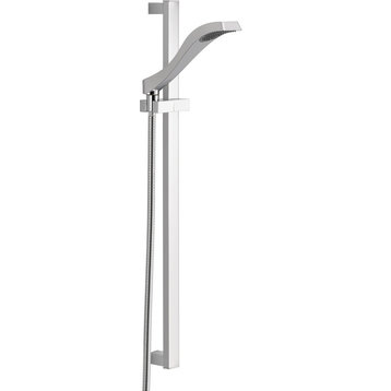 Delta Dryden Premium Single-Setting Slide Bar Hand Shower, Chrome, 57051