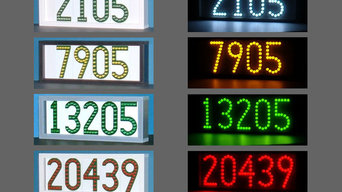 LEDress horizontal lighted house numbers
