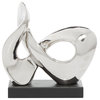 Contemporary Silver Polystone Sculpture 57171