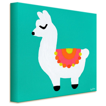 Llama Wrapped Canvas Animal Wall Art