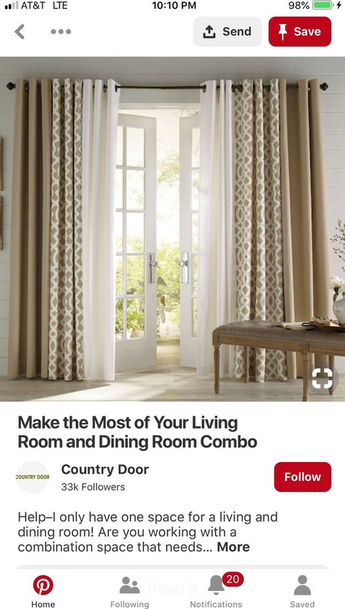 How To Layer Three Diffe Curtains, How To Layer Two Curtains On One Rod