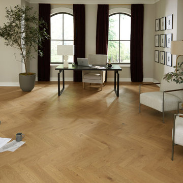 Karastan BelleLuxe Naturals - Gault Estate Herringbone in Woven Wicker Oak