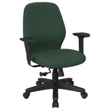 Mid Back Synchro Tilt Chair, Adjustable Arms, Interlink Laguna