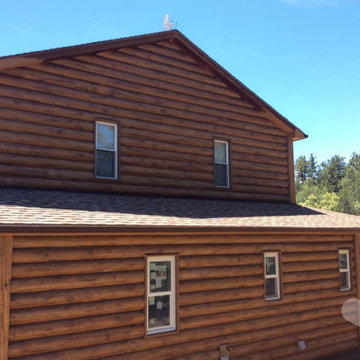 Howard, Colorado Round Log Home