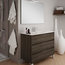 Box 3-Drawer Bathroom Vanity Unit, Britannia Finish, 100 cm