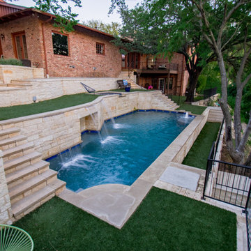 Fort Worth Extreme Hillside Pool, Spa & Outdoor Living