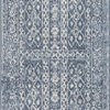Ellery Traditional Persian Blue Scatter Mat Rug, 2' x 3'